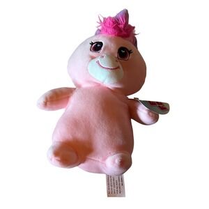 Fuzzy Friends Pink Plush Unicorn Stuffed Animal Toy with Tag